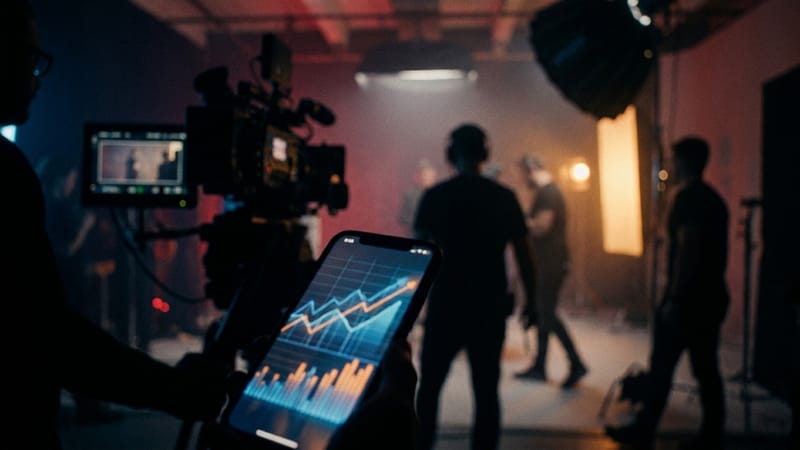 تسويق الفيديو كليب — مشهد من إنتاج فيديو كليب